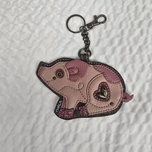 Chala Pink Pig Keychain Bag Charm